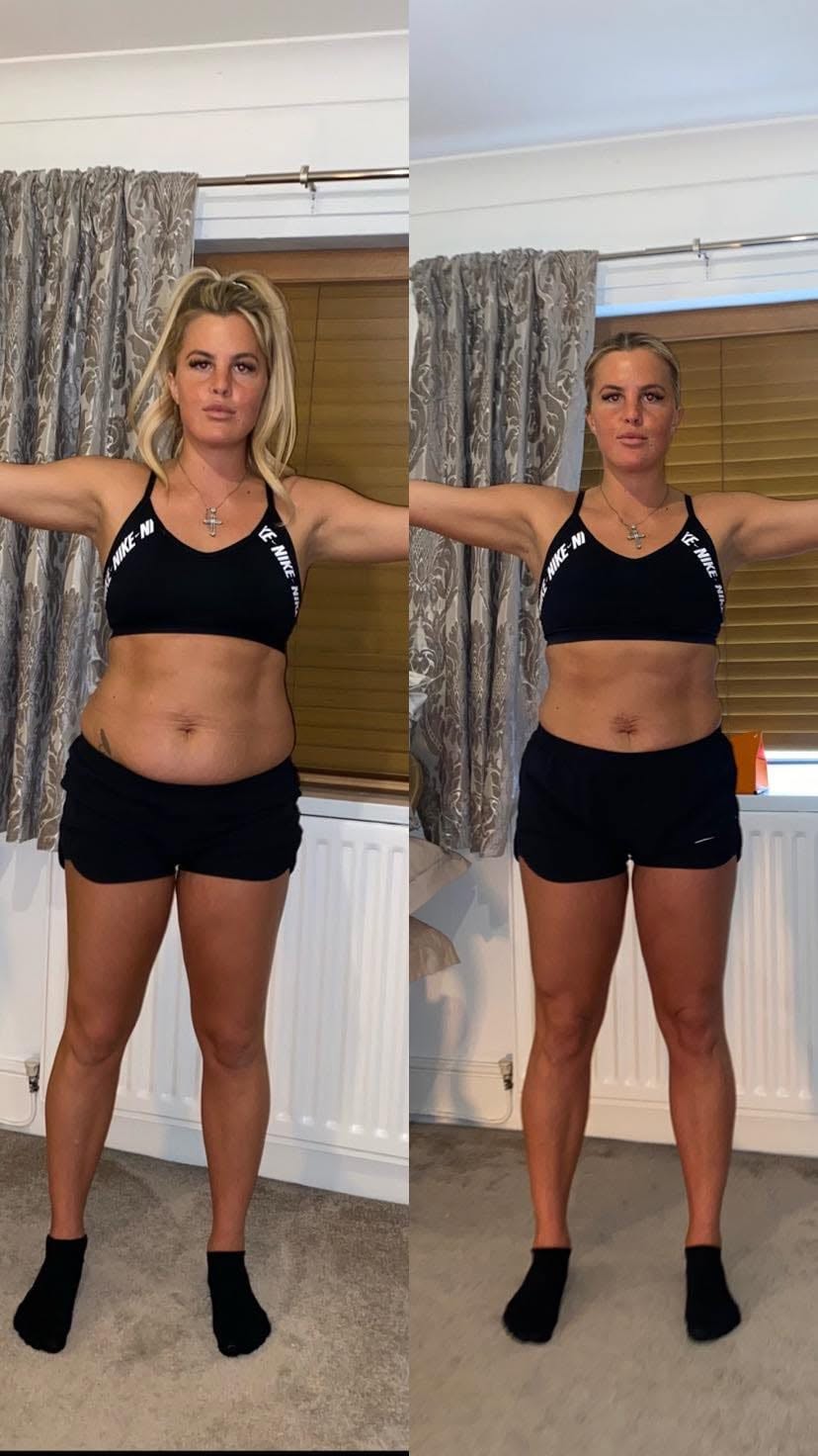 Real client body transformation before and after, Emiliano Disha Coaching